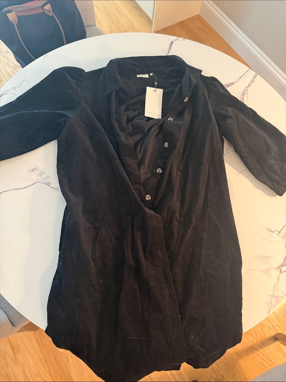 Women’s Black Corduroy Dress/Jacket Size 44